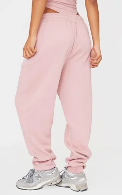 PRETTYLITTLETHING Light Pink High Waist Cuffed Sweatpants