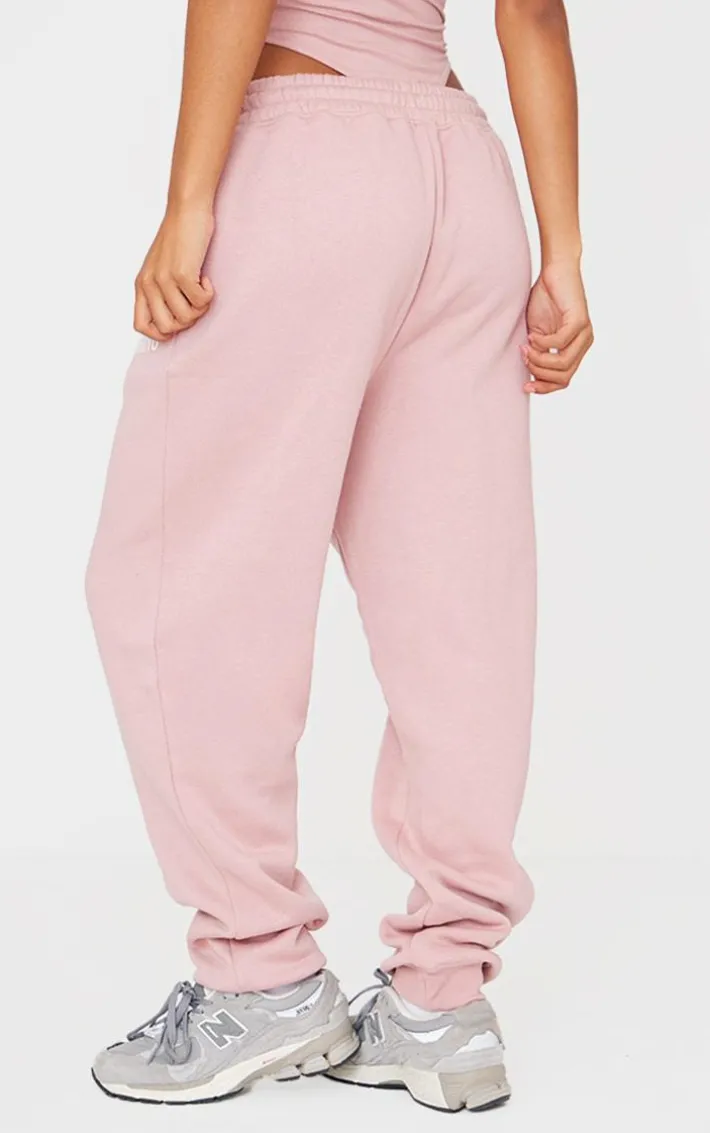 PRETTYLITTLETHING Light Pink High Waist Cuffed Sweatpants