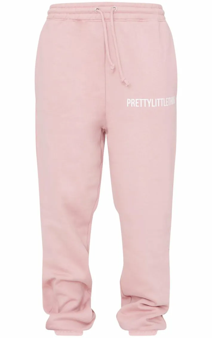 PRETTYLITTLETHING Light Pink High Waist Cuffed Sweatpants