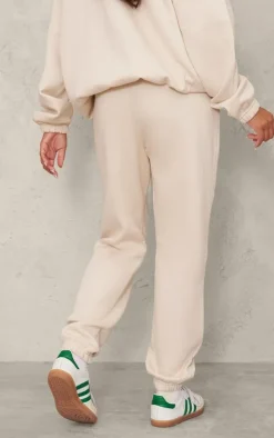 PRETTYLITTLETHING Maternity Stone Logo Cuffed Sweatpants