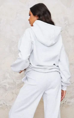 PRETTYLITTLETHING Maternity Grey Marl Plt Studio Hoodie