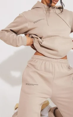 PRETTYLITTLETHING Mocha Established 2012 Sweatpants