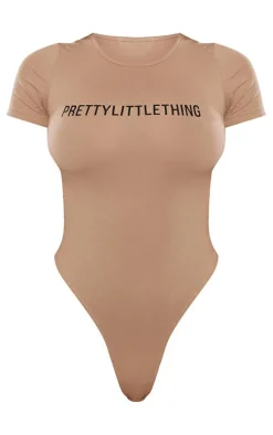 PRETTYLITTLETHING Mocha Short Sleeve Bodysuit