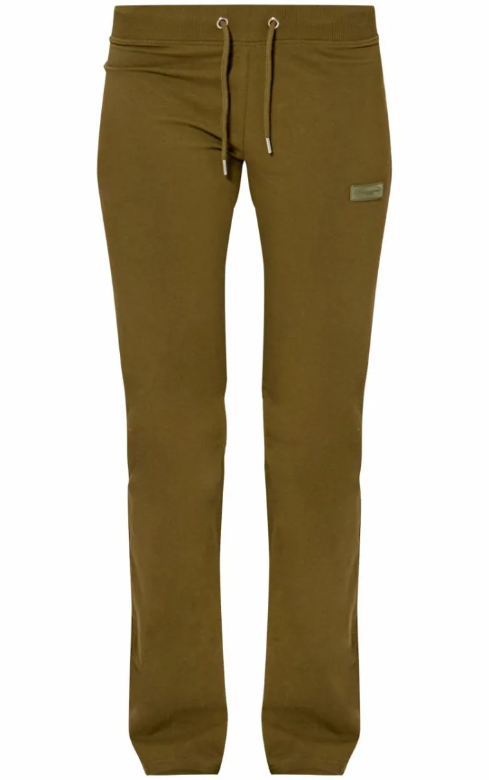 PRETTYLITTLETHING Olive Badge Low Rise Straight Leg Pants