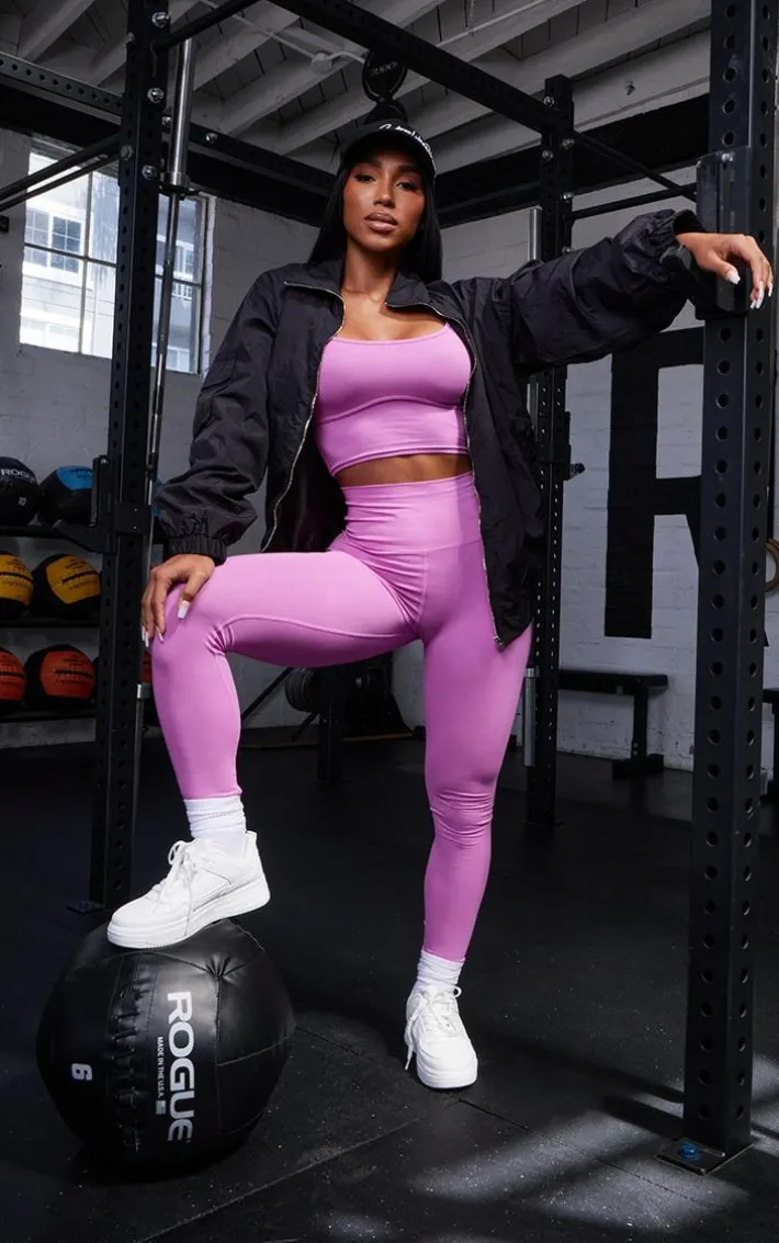PRETTYLITTLETHING Pink Sport Sculpt Leggings