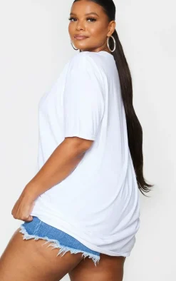 PRETTYLITTLETHING Plus 2 Pack Black & White Oversized T -Shirts