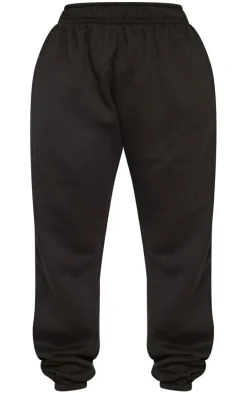 PRETTYLITTLETHING Shape Black Pocket Detail High Waisted Sweatpants