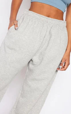 PRETTYLITTLETHING Shape Grey Pocket Detail High Waisted Sweatpants