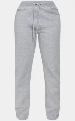 PRETTYLITTLETHING Shape Grey Marl Printed Back Oversized Sweatpants