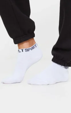 PRETTYLITTLETHING White 3 Pack Sport Ankle Socks