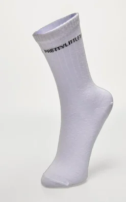 PRETTYLITTLETHING White Basic Socks