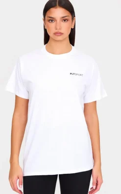 PRETTYLITTLETHING White Oversized Training T-Shirt