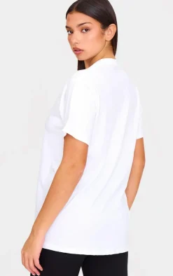PRETTYLITTLETHING White Oversized Training T-Shirt
