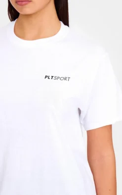PRETTYLITTLETHING White Oversized Training T-Shirt