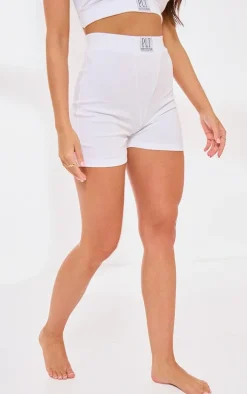 PRETTYLITTLETHING White PJ Shorts