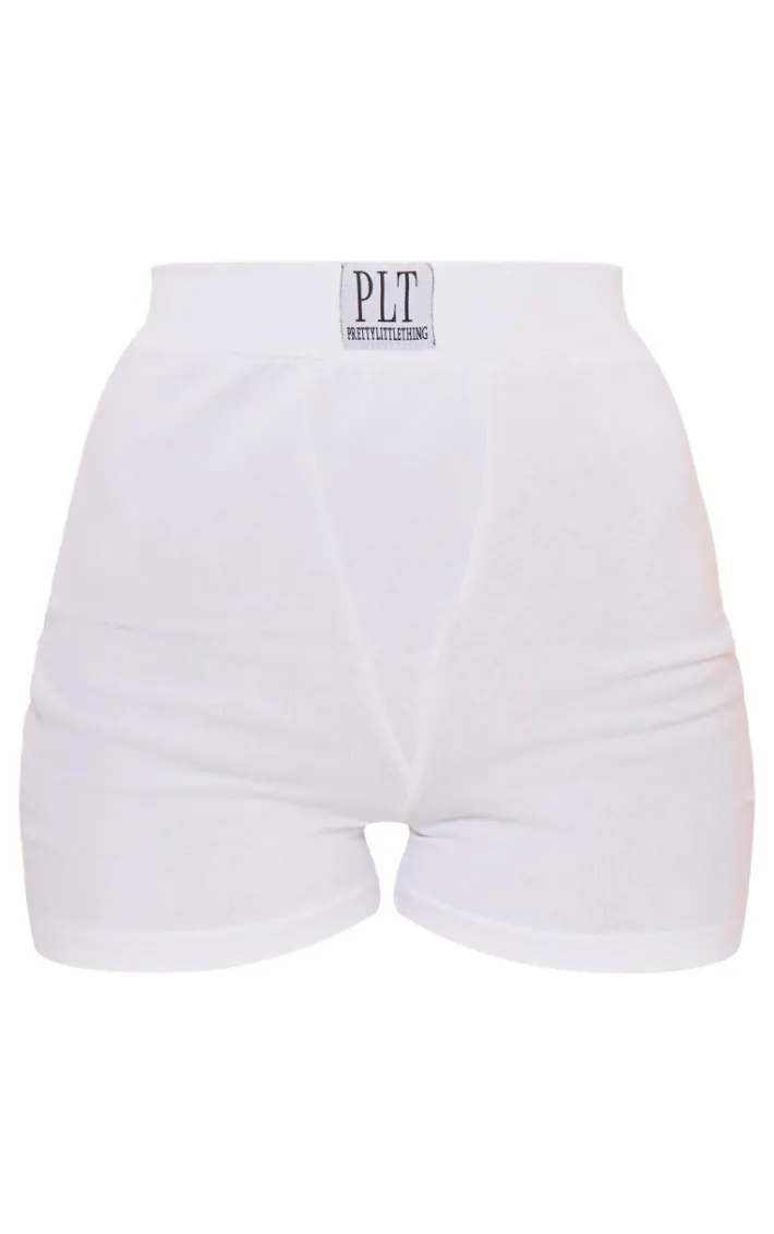PRETTYLITTLETHING White PJ Shorts