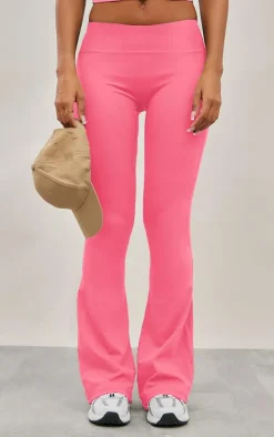 Raspberry Sculpt Flare Yoga Pants