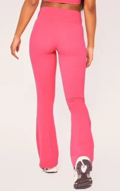 Raspberry Sculpt Flare Yoga Pants