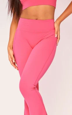 Raspberry Sculpt Flare Yoga Pants