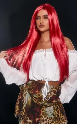 Red Long Wig