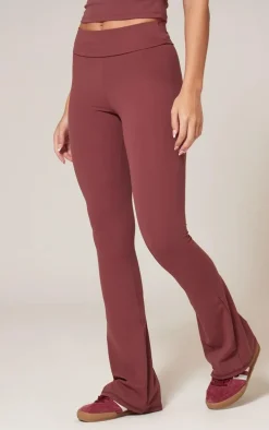 Red Snatched Sculpt Foldover Pant