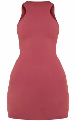 Red Snatched Sculpt Racer Dress