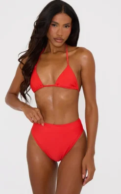Red Triangle Mix & Match Bikini Top