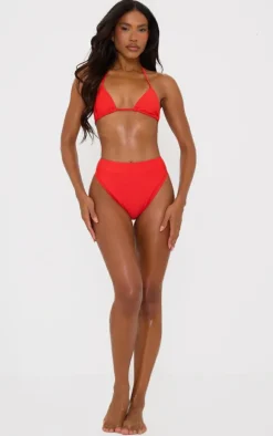 Red Triangle Mix & Match Bikini Top