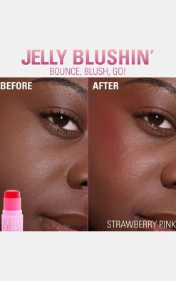 Revolution Jelly Blush Stick Lip And Cheek Stain - Strawberry Pink