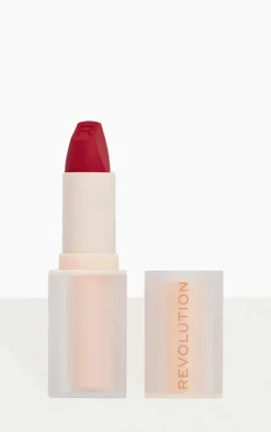 Revolution Lip Allure Soft Satin Lipstick Material Girl Wine