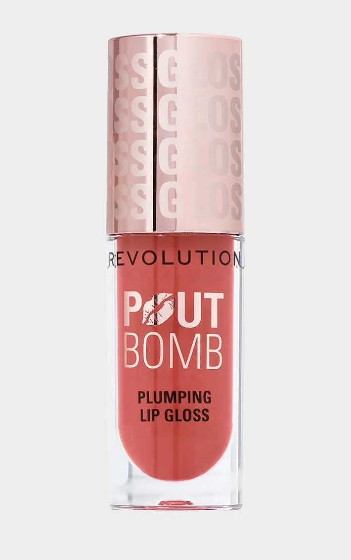 Revolution Pout Bomb Plumping Lip Gloss - Melba