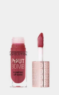 Revolution Pout Bomb Plumping Gloss Wild Mauve Pink