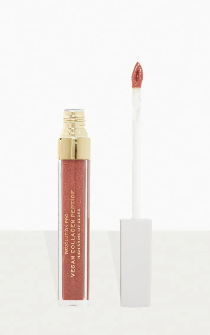 Revolution Pro Vegan Collagen Peptide High Shine Lip Gloss Bella