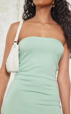 Sage Super Soft Knit Bandeau Dress