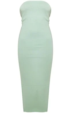 Sage Super Soft Knit Bandeau Dress
