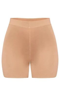 Sand Fine Knit Mini Hot Pants