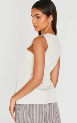 Sand Longline Split Hem Vest