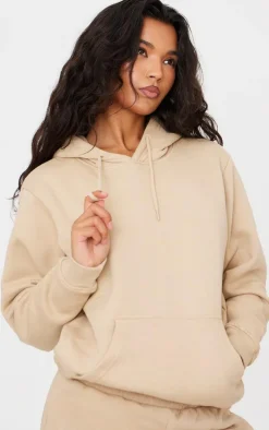 Sand Oversized Fit Sweat Hoodie