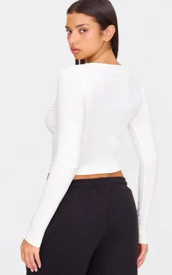 Sand Premium Fitted Long Sleeve T Shirt