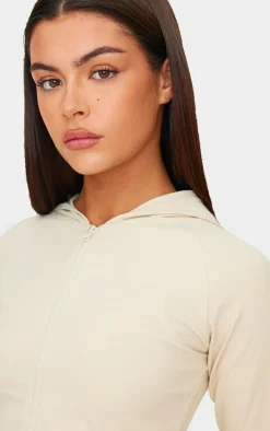 Sand Sculpt Luxe Long Sleeve Hooded Gym Jacket