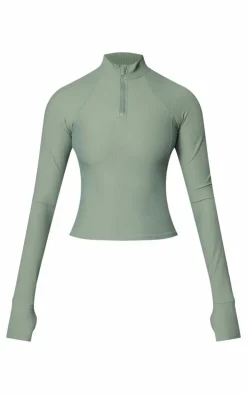 Sea Green Active Rib Gym Jacket