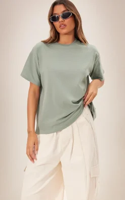 Sea Green Boxy Oversized T Shirt