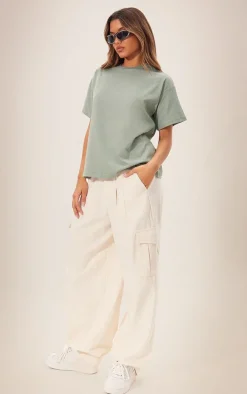 Sea Green Boxy Oversized T Shirt