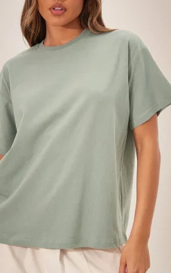 Sea Green Boxy Oversized T Shirt