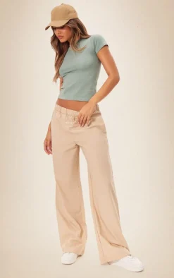 Sea Green Cotton Short Sleeve Tshirt