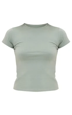 Sea Green Cotton Short Sleeve Tshirt