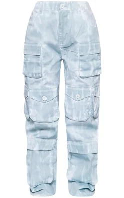 Sea Green Vintage Wash Twill Extreme Oversized Cargo's