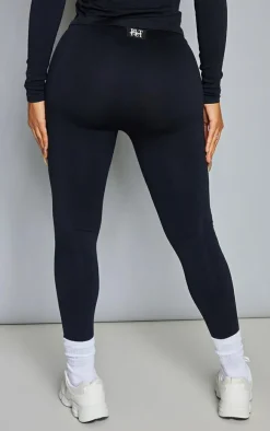 Shape Black Branded Gym Leggings