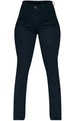 Shape Black High Waist Skinny Flared Jeans