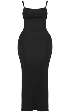 Shape Black Jersey Strappy Maxi Dress